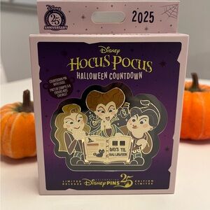 Disney Hocus Pocus Halloween Countdown Jumbo Trading Pin Limited Ed New 2025